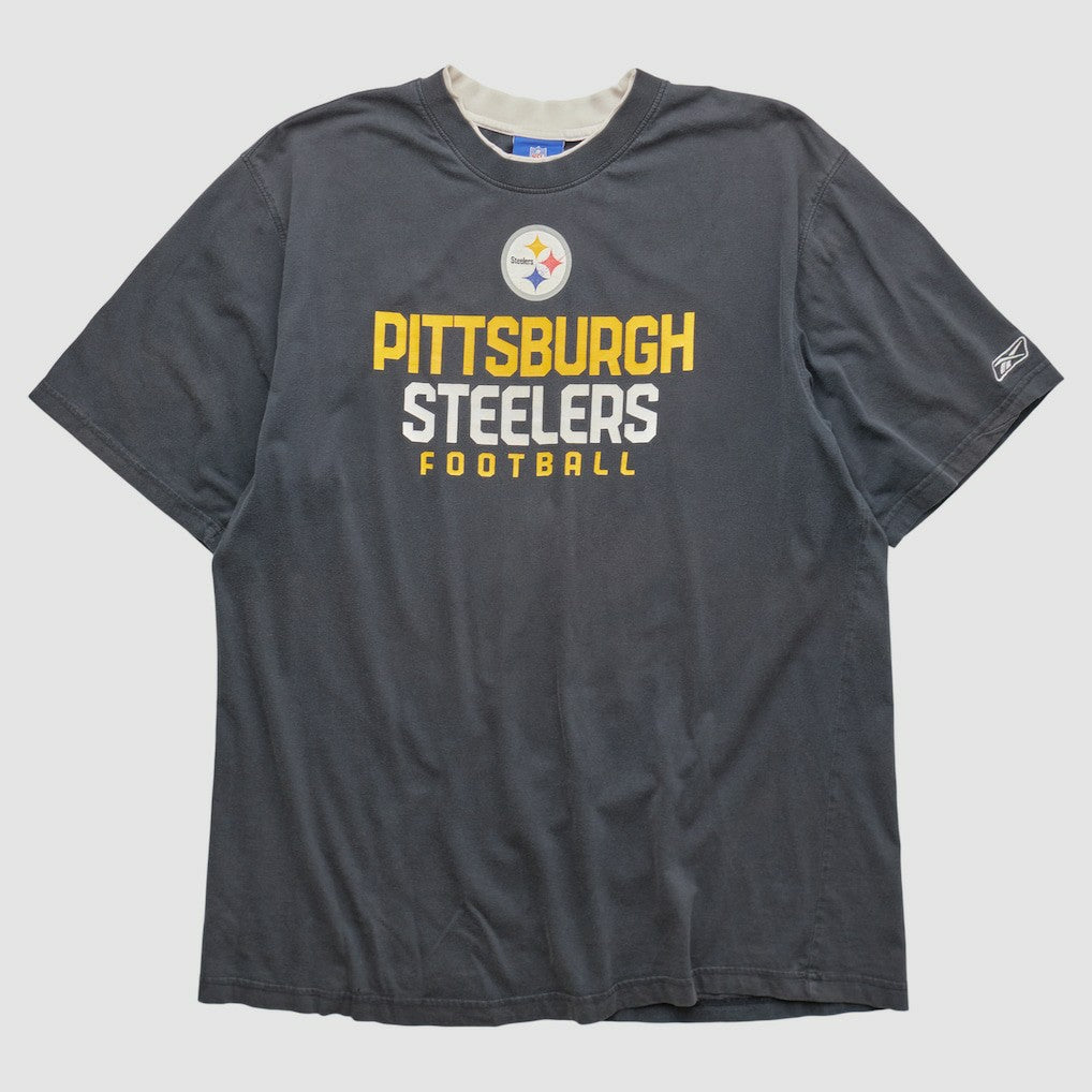 Pittsburgh Steelers Reebok 2000s T-shirt Charcoal Vintage