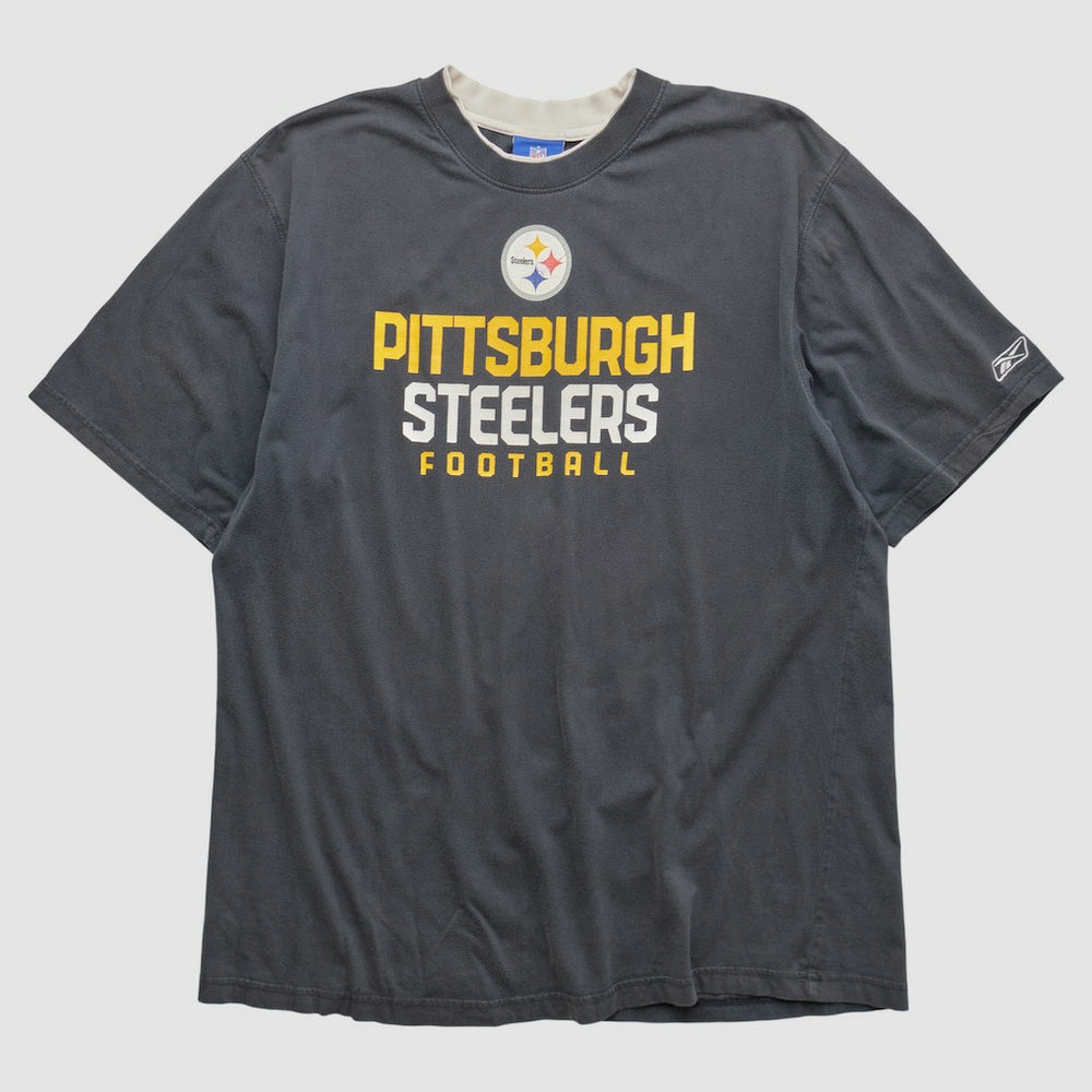 Pittsburgh Steelers Reebok 2000s T-shirt Charcoal Vintage