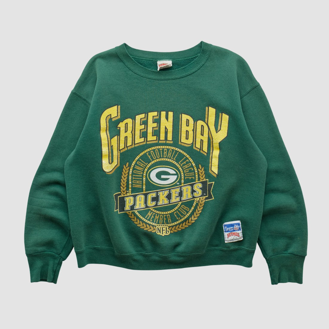 Green Bay Packers Nutmeg Mills 90s Sweatshirt Green Vintage