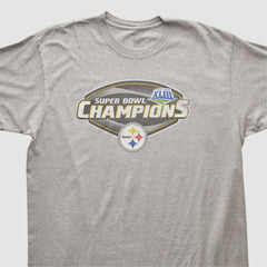 Pittsburgh Steelers Reebok 2009 T-shirt Heather Gray Vintage