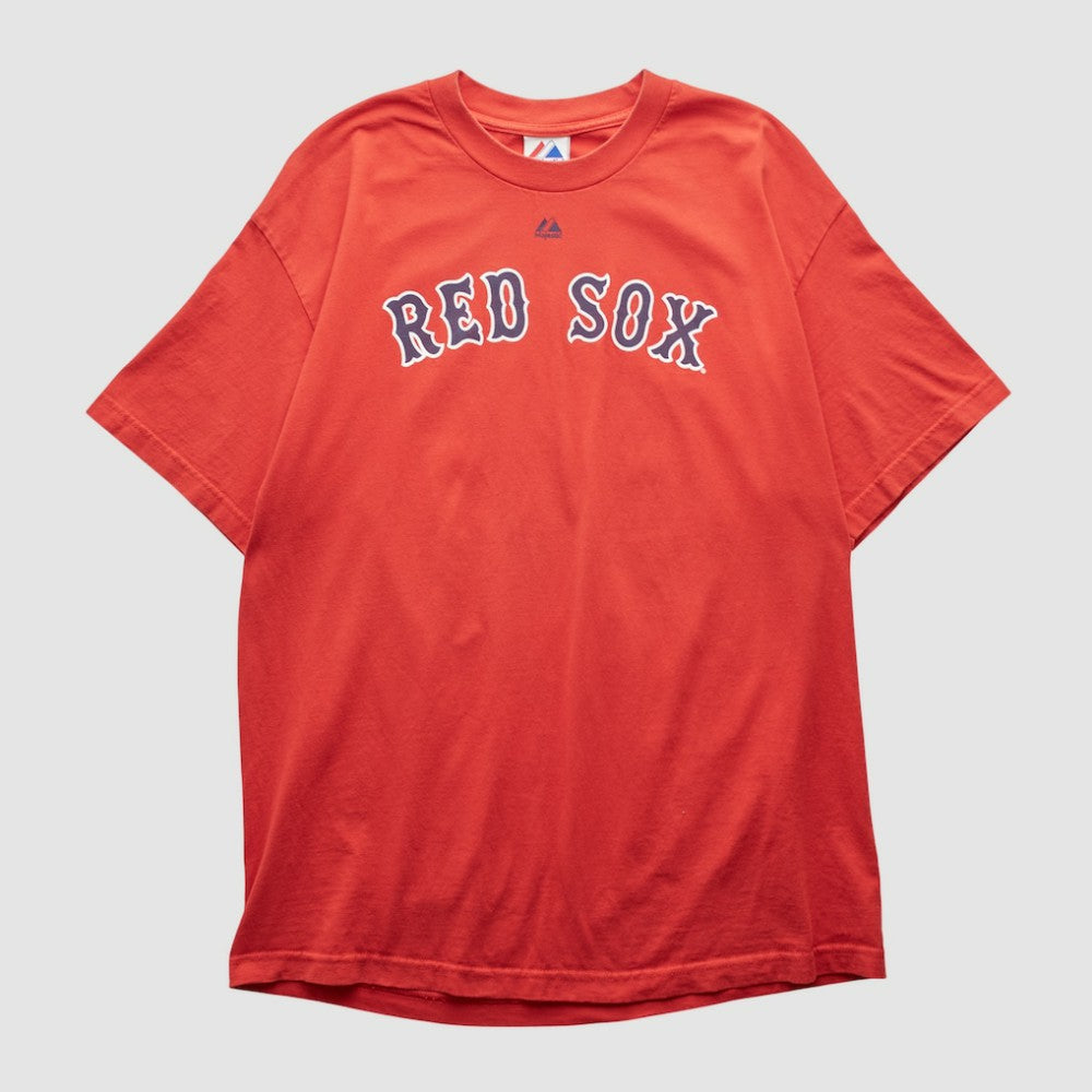Boston Red Sox Majestic 2000s T-shirt - Red - L by Fanatics Real Vintage T-shirts