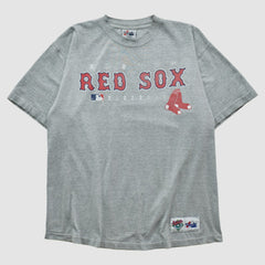 Boston Red Sox Majestic 2000s T-shirt - Gray - M by Fanatics Real Vintage T-shirts
