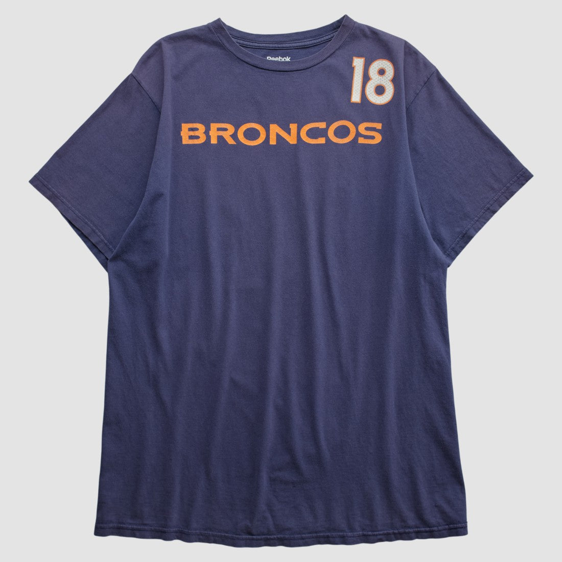 Denver Broncos Reebok 2010s T-shirt Navy Vintage