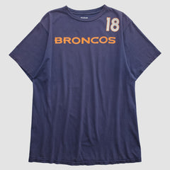 Denver Broncos Reebok 2010s T-shirt Navy Vintage