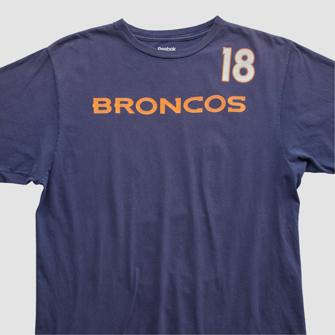 Denver Broncos Reebok 2010s T-shirt Navy Vintage