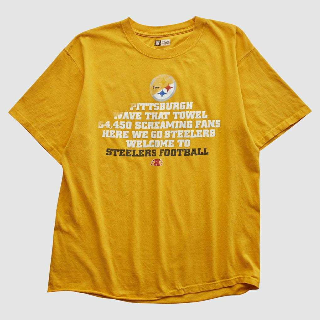 Pittsburgh Steelers NFL 2010s T-shirt Yellow Vintage
