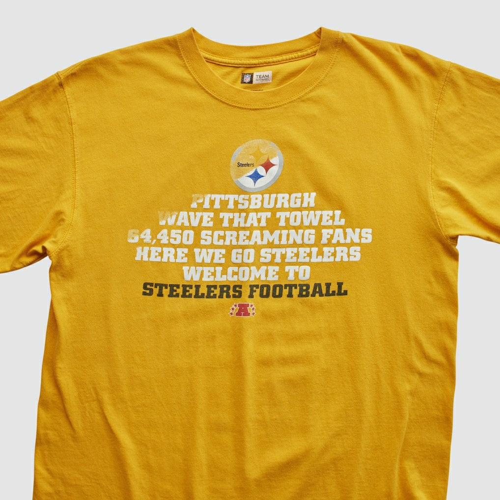 Pittsburgh Steelers NFL 2010s T-shirt Yellow Vintage