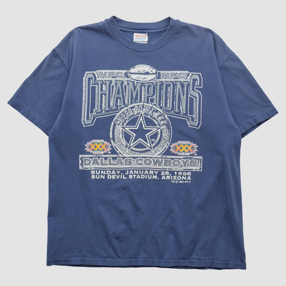 Dallas Cowboys Hanes 1996 T-shirt Navy Vintage