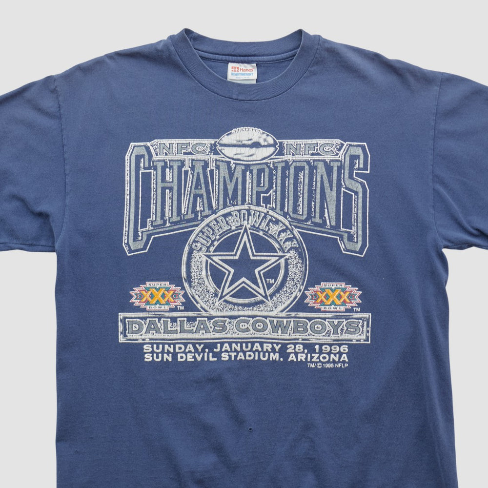 Dallas Cowboys Hanes 1996 T-shirt Navy Vintage