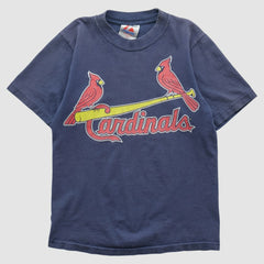 St. Louis Cardinals Majestic 2000s T-shirt - Navy - XXS by Fanatics Real Vintage T-shirts