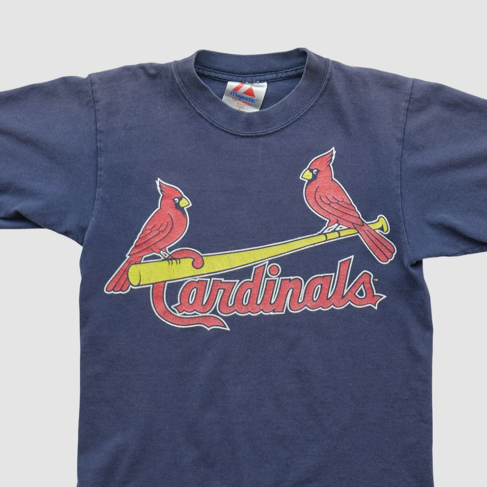 St. Louis Cardinals Majestic 2000s T-shirt - Navy - XXS by Fanatics Real Vintage T-shirts