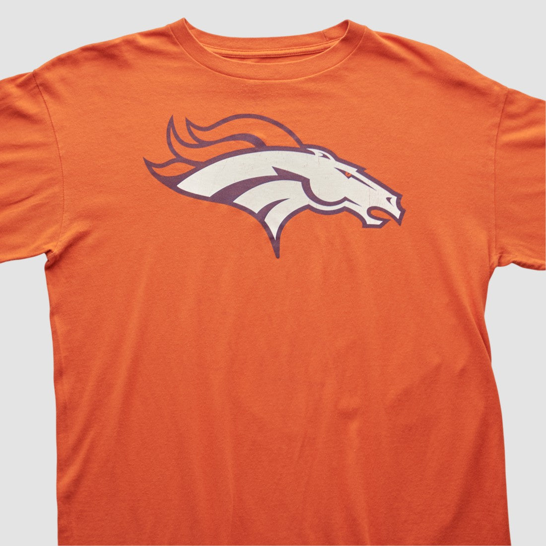 Denver Broncos NFL 2000s Long Sleeve T-shirt Orange Vintage
