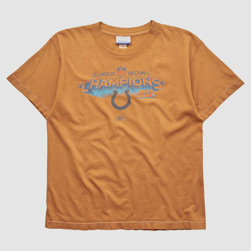 Indianapolis Colts Reebok 2007 T-shirt Orange Vintage