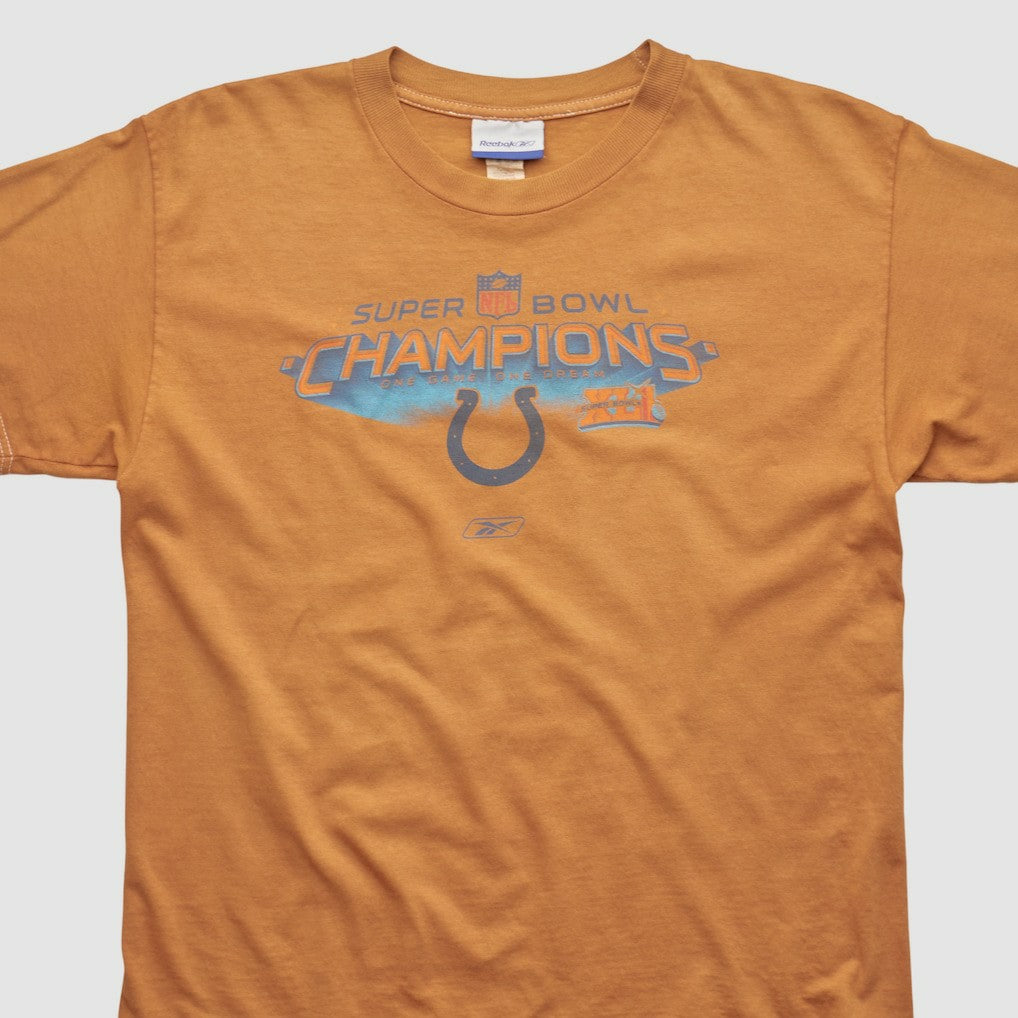 Indianapolis Colts Reebok 2007 T-shirt Orange Vintage