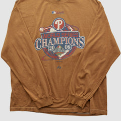 Philadelphia Phillies Alstyle 2008 Long Sleeve T-shirt - Tan - 2XL by Fanatics Real Vintage T-shirts