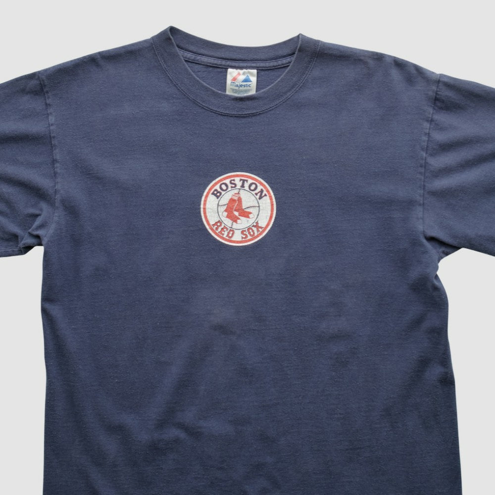 Boston Red Sox Majestic 2000s T-shirt - Navy - M by Fanatics Real Vintage T-shirts