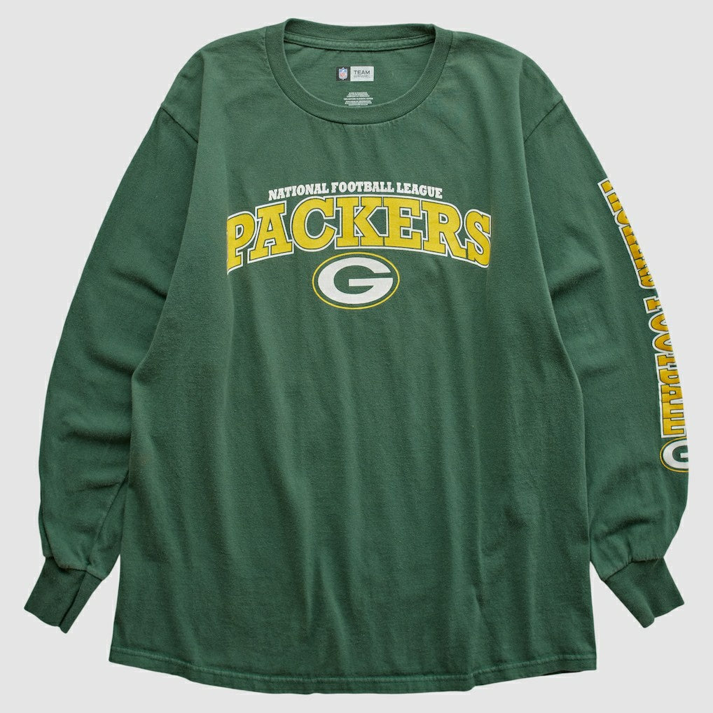 Green Bay Packers NFL 2010 Long Sleeve T-shirt Green Vintage