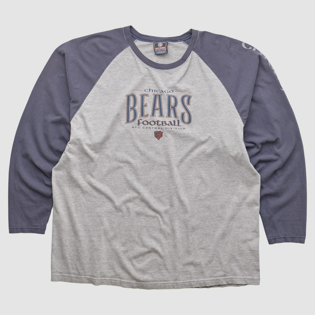 Chicago Bears NFL 2000s Long Sleeve T-shirt Heather Gray Vintage