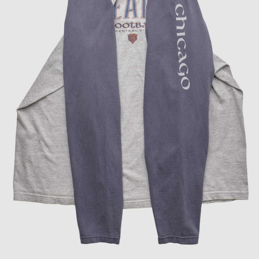 Chicago Bears NFL 2000s Long Sleeve T-shirt Heather Gray Vintage