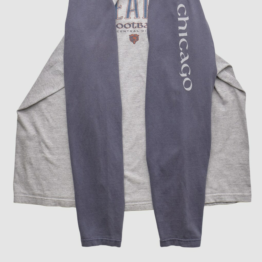 Chicago Bears NFL 2000s Long Sleeve T-shirt Heather Gray Vintage