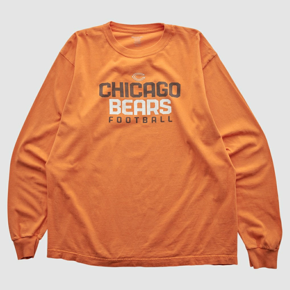 Chicago Bears Reebok 2000s Long Sleeve T-shirt Orange Vintage