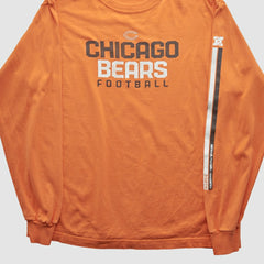 Chicago Bears Reebok 2000s Long Sleeve T-shirt Orange Vintage