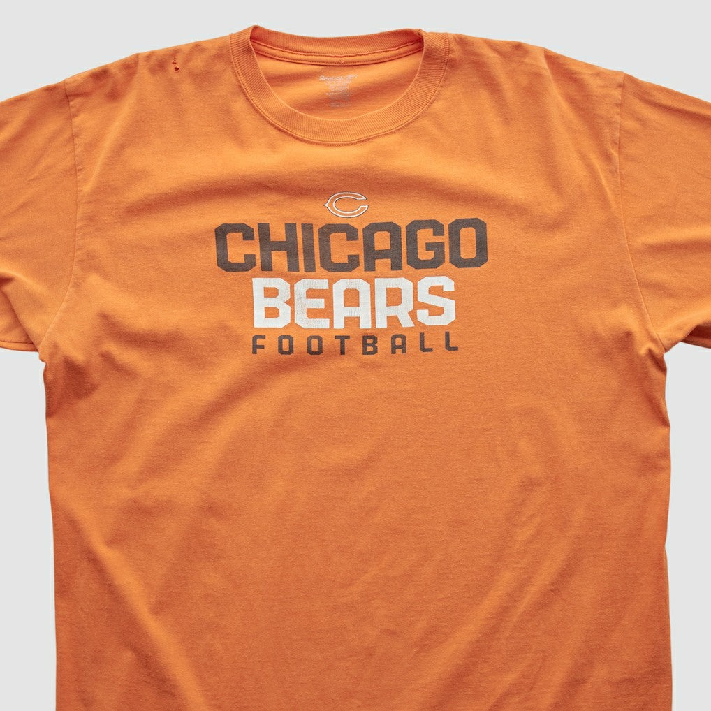 Chicago Bears Reebok 2000s Long Sleeve T-shirt Orange Vintage