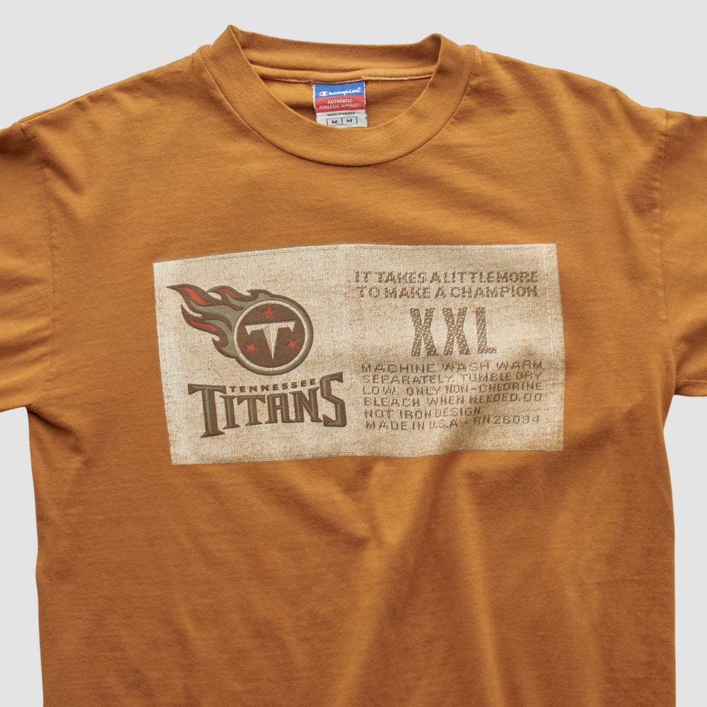 Tennessee Titans Champion 2000s Long Sleeve T-shirt Brown Vintage