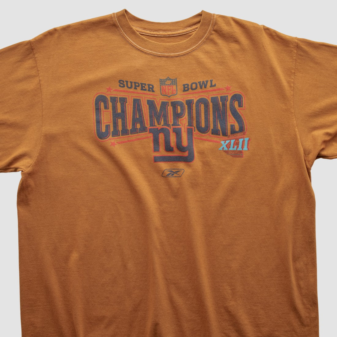 New York Giants Reebok 2008 T-shirt Orange Vintage