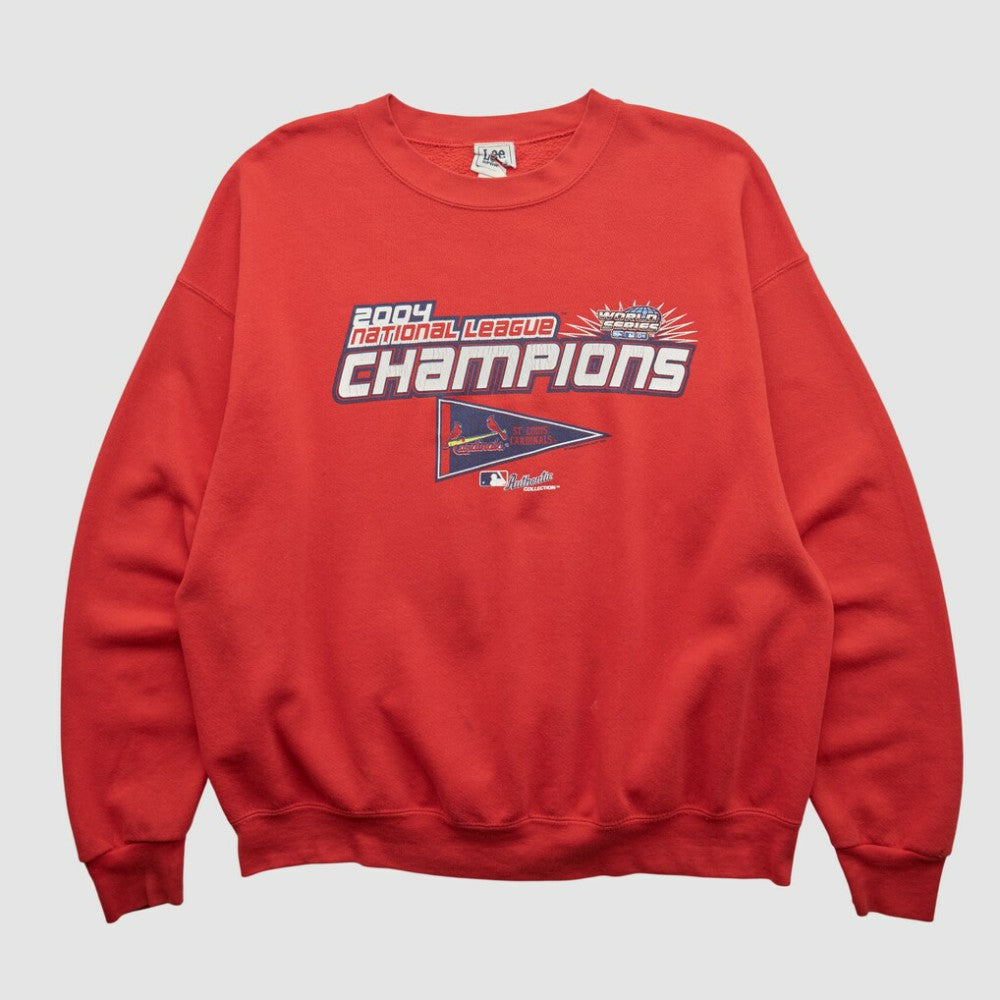 St. Louis Cardinals Lee Apparel 2004 Pullover Sweatshirt - Red - XL by Fanatics Real Vintage Pullover
