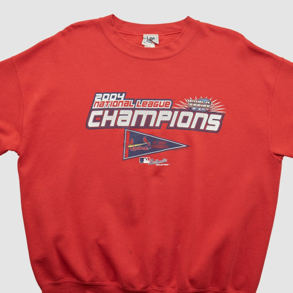 St. Louis Cardinals Lee Apparel 2004 Pullover Sweatshirt - Red - XL by Fanatics Real Vintage Pullover