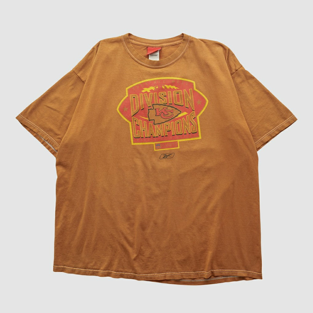 Kansas City Chiefs Reebok 2003 T-shirt Brown Vintage