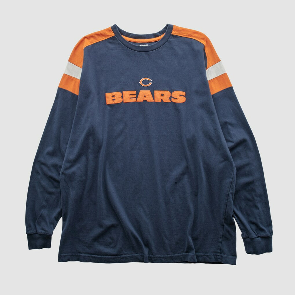 Chicago Bears NFL 2000s Long Sleeve T-shirt Navy Vintage