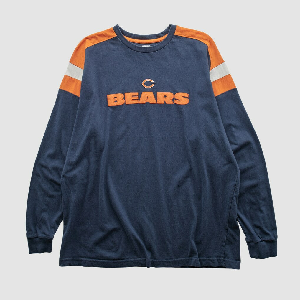 Chicago Bears NFL 2000s Long Sleeve T-shirt Navy Vintage