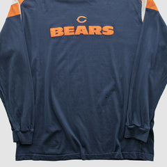 Chicago Bears NFL 2000s Long Sleeve T-shirt Navy Vintage