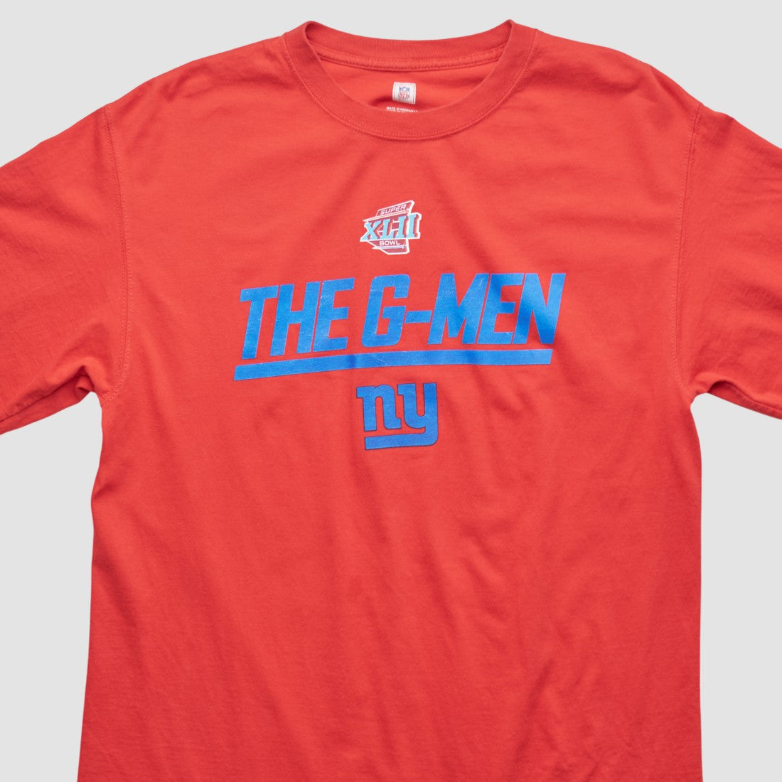 New York Giants NFL 2008 T-shirt Red Vintage