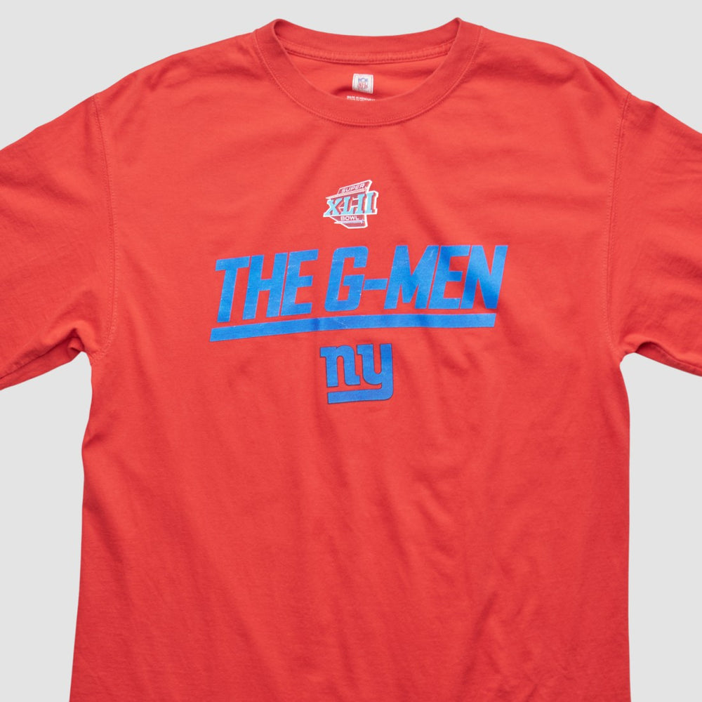 New York Giants NFL 2008 T-shirt Red Vintage