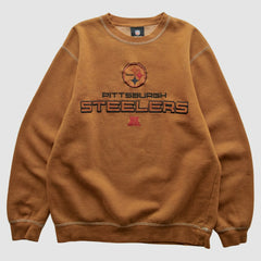 Pittsburgh Steelers Team Edition Apparel 2010s Pullover Sweatshirt Brown Vintage