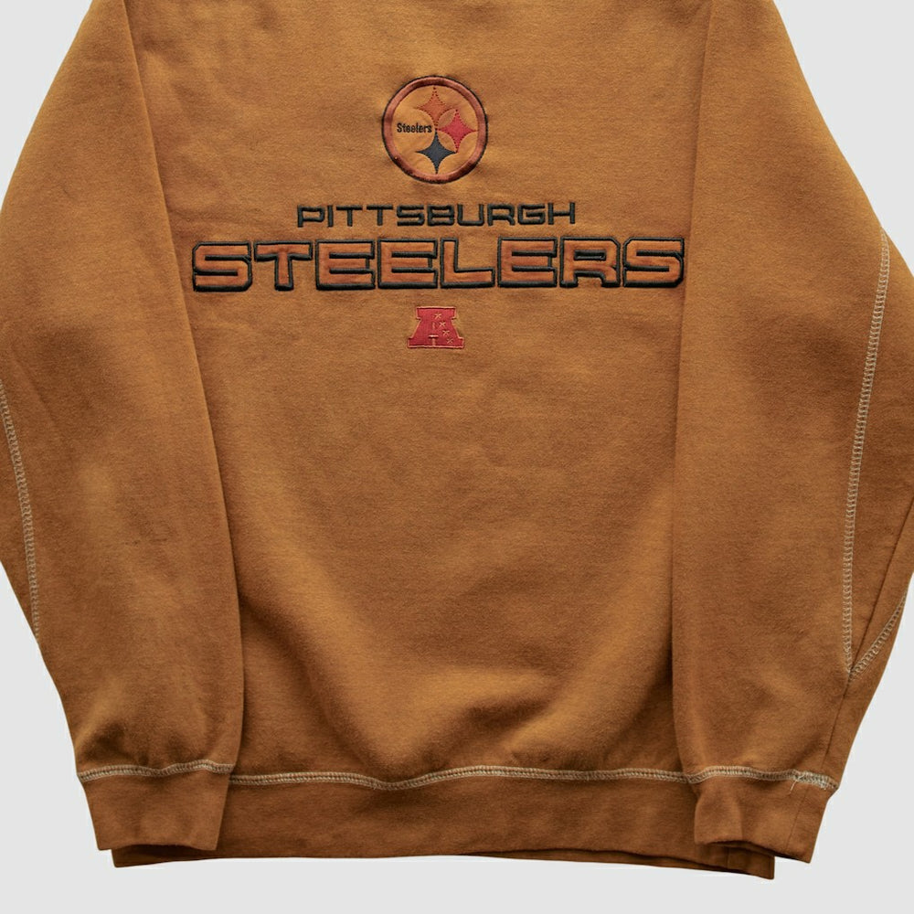 Pittsburgh Steelers Team Edition Apparel 2010s Pullover Sweatshirt Brown Vintage