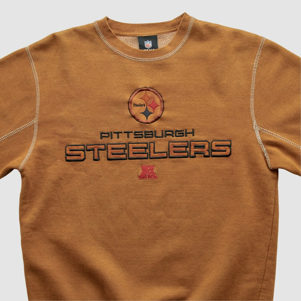 Pittsburgh Steelers Team Edition Apparel 2010s Pullover Sweatshirt Brown Vintage