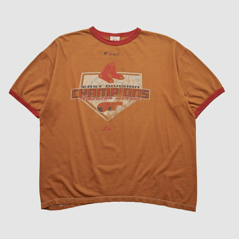 Boston Red Sox Majestic 2005 T-shirt - Orange - 2XL by Fanatics Real Vintage T-shirts