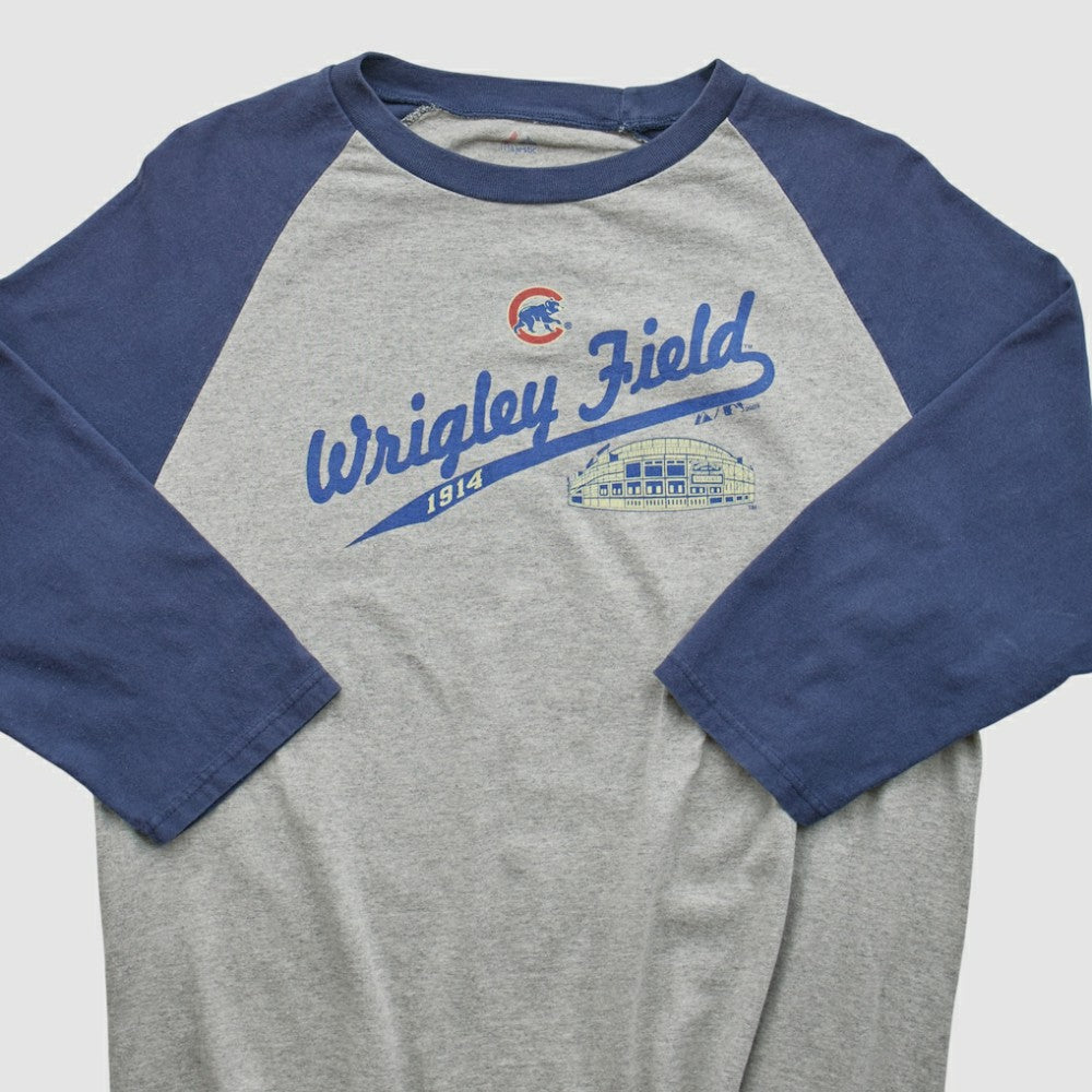 Chicago Cubs Majestic 2009 T-shirt - Heather Gray - M by Fanatics Real Vintage T-shirts