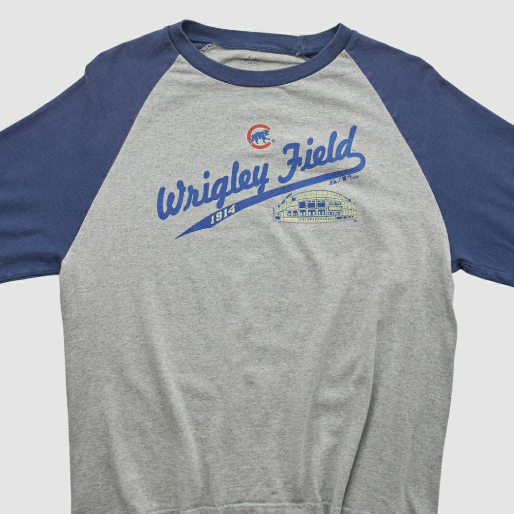 Chicago Cubs Majestic 2009 T-shirt - Heather Gray - M by Fanatics Real Vintage T-shirts