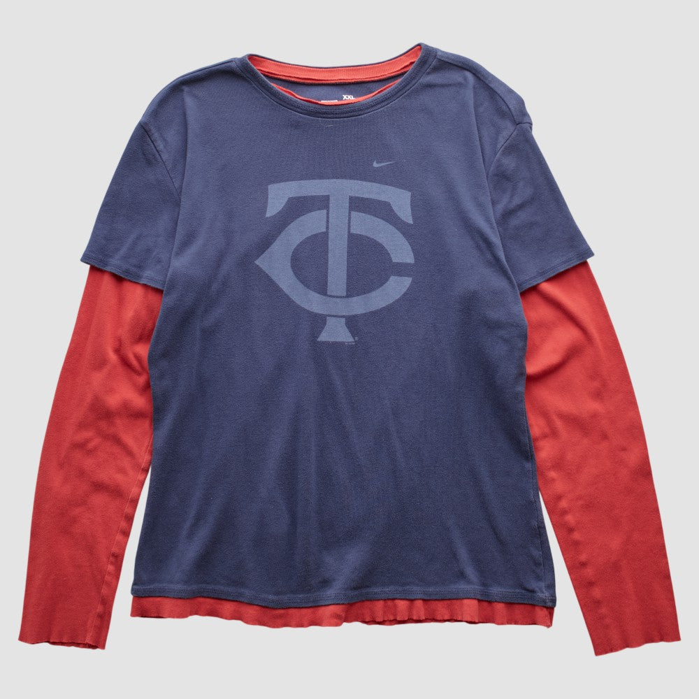 Minnesota Twins Nike 2010s Long Sleeve T-shirt - Navy - M by Fanatics Real Vintage T-shirts