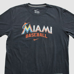 Miami Marlins Nike 2010s T-shirt - Charcoal - XL by Fanatics Real Vintage T-shirts