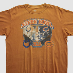 Superbowl XLI Reebok 2007 T-shirt Orange Vintage
