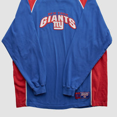 New York Giants NFL 2000s Long Sleeve T-shirt Blue Vintage
