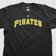 Pittsburgh Pirates Majestic 2000s T-shirt - Black - M by Fanatics Real Vintage T-shirts