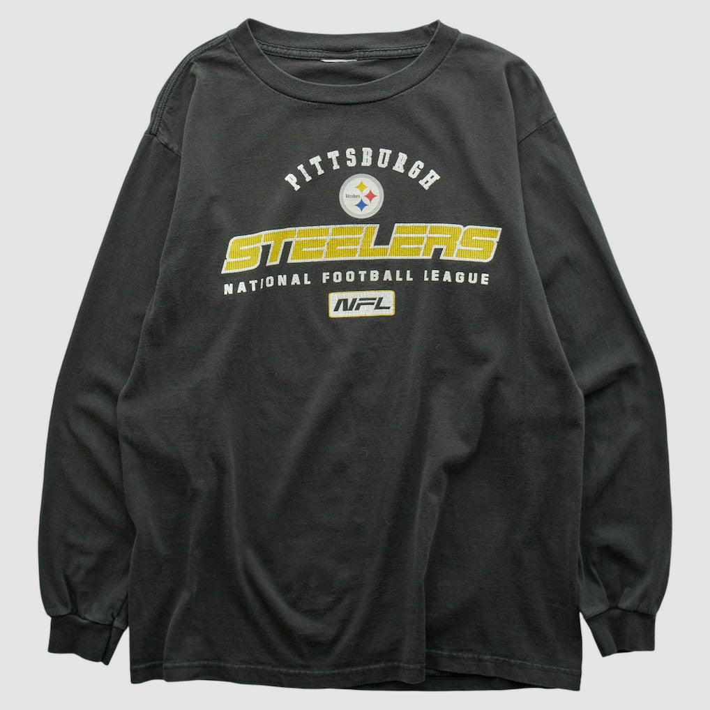 Pittsburgh Steelers 2000s Long Sleeve T-shirt Black Vintage