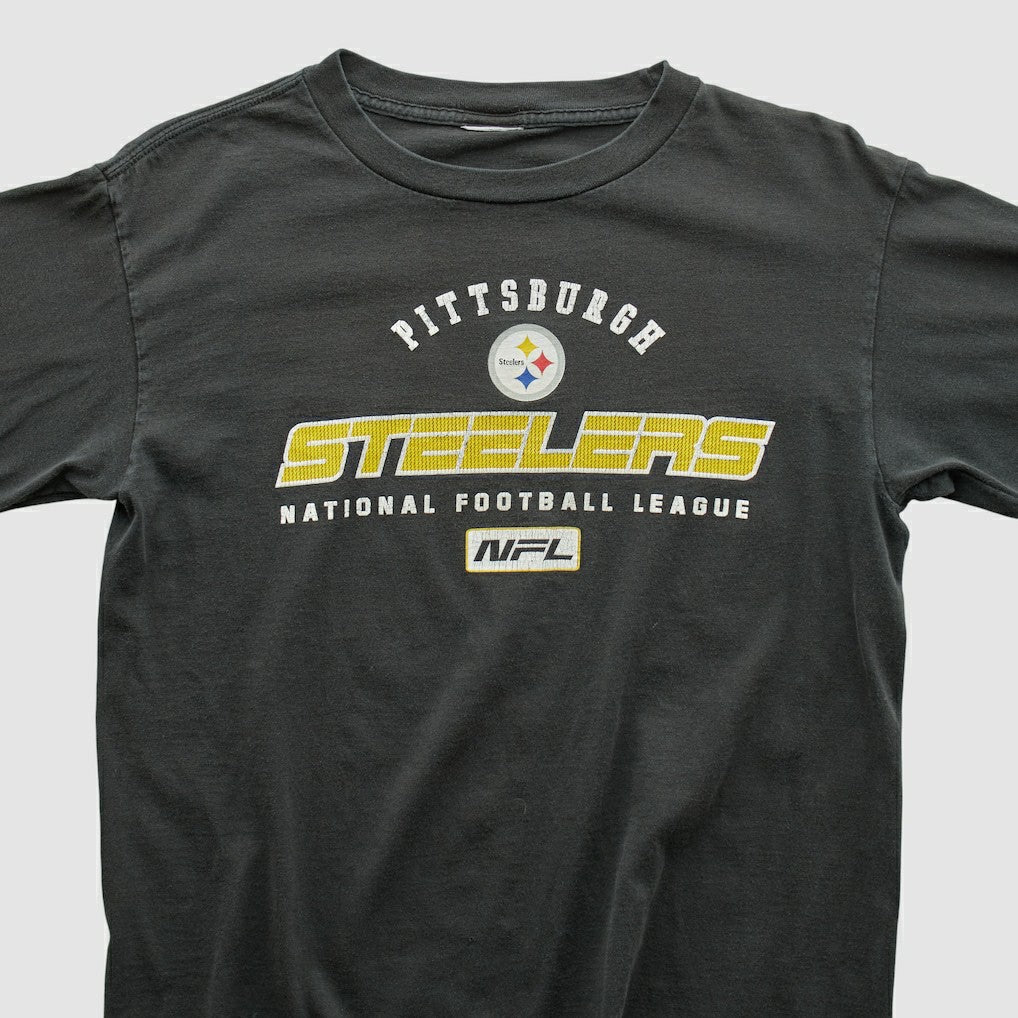Pittsburgh Steelers 2000s Long Sleeve T-shirt Black Vintage